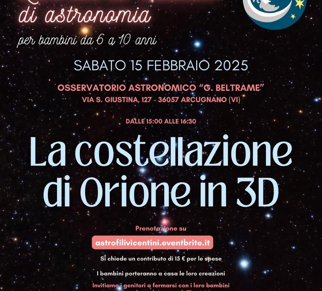 La costellazione di Orione in 3D